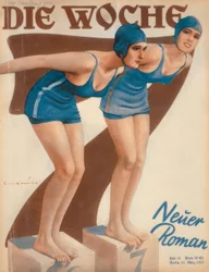 Schwimmerinnen am Start