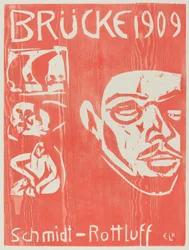 Cover des vierten Jahrbuchs der Künstlergruppe Die Brücke, 1909
