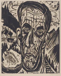 Kopf von van de Velde, Hell, 1917