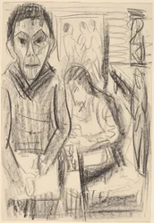 Selbstporträt im Atelier, 1923