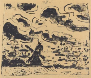 Windmühle bei Burg auf Fehmarn, 1908
