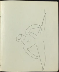 Tänzer und Darsteller (Seite aus einem Skizzenbuch)