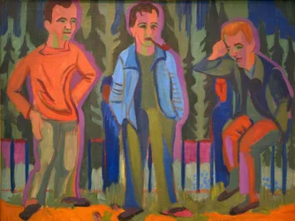 Drei Künstler: Hermann Scherer, Kirchner, Paul Camenisch