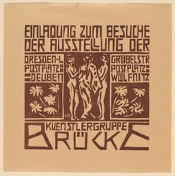 Einladung...Ausstellung der Künstlergruppe Brücke
