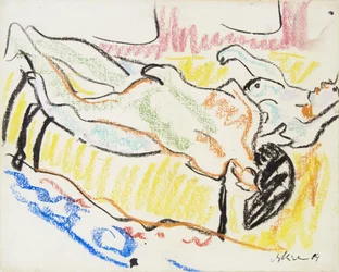 Liebespaar im Studio Zwei Akte, 1908-1909