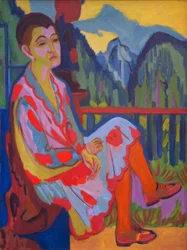 Sitzende Dame (Erna Kirchner)