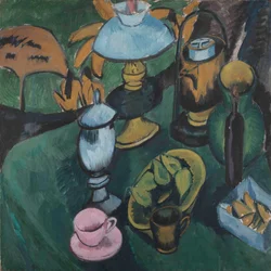 Stillleben mit Lampe, 1912