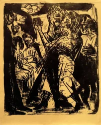 Tanzendes Bauernpaar