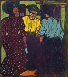 Drei Frauen im Gespräch, 1907