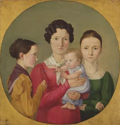 Die Schwestern Malvine (1811-85), Hermine (1801-52), Adelheid (1824-82) und Ida Speckter (1809-94), 1825