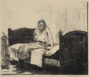 Der gestreifte Unterrock