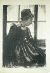 Junge bretonische Frau