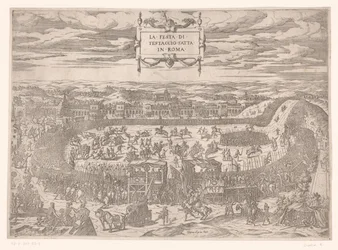 Päpstliches Fest auf dem Testaccio in Rom im Jahr 1534