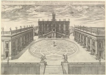 Speculum Romanae Magnificentiae: Blick auf das römische Kapitol, 1569