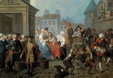 Karneval auf den Straßen von Paris (Detail)