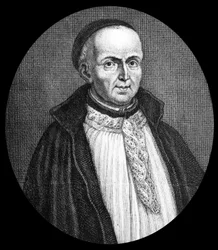 Michel Le Tellier (1643-1719) französischer Theologe, Jesuit, Beichtvater von Ludwig XIV, Gravur