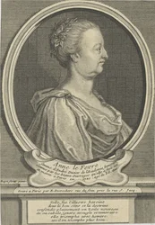 Porträt von Anne Dacier geb. Le Fèvre, 1647-1720, um 1720