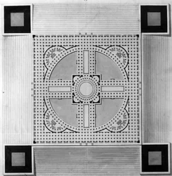 Karte des Rathauspalastes - E.L. Boullée