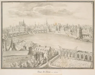 Ansicht von Paris, 1620