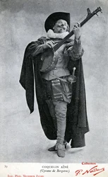 Constant Poppy alias Coquelin aîné (1841 - 1909) fotografiert im Kostüm von Cyrano de Bergerac (Foto)