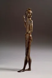 Etruskische Zivilisation: Statuette eines Kriegers aus Bronze