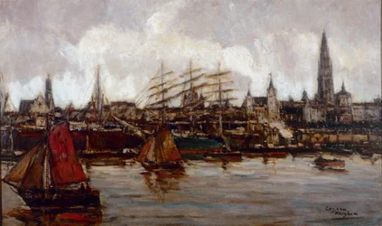 Die Uferpromenade von Antwerpen