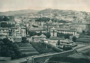Blick auf Genua, Italien, 1927