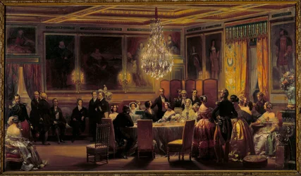 Empfang zu Ehren von Königin Victoria und Prinz Albert im Schloss d