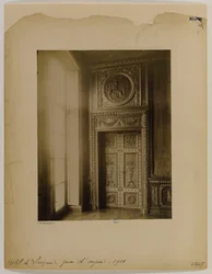 Skulptierte Tür, Innenansicht, Hôtel Lauzun