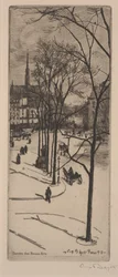 Eine Straße in Paris