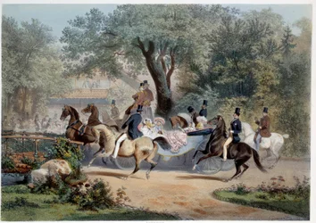 Spaziergang im Pré Catelan in Paris