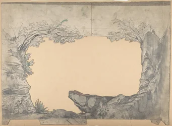 Entwurf für ein Bühnenbild an der Opéra, Paris, 1830-90