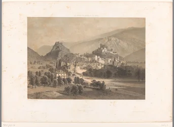 Blick auf Sion im Rhonetal