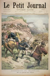 Ereignisse im Transvaal: der Tod des Buren-Generals Viljoen, Titelseite von Le Petit Journal, 5. November 1899
