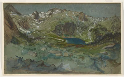 Blick auf den Lac d’Espingo und den Cirque d’Espingo in den Pyrenäen