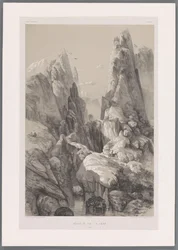 Schlucht des Berges Kuh-e Pir Zan im Iran