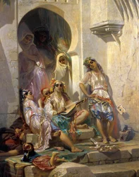 Orientalismus: Frauen von Algier Gemälde von Eugene Giraud (1806-1881) 19. Jahrhundert. Tours, Museum der Schönen Künste