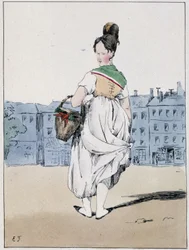 Frau mit einem Korb, Boulevard de l