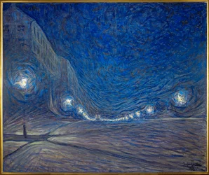 Hornsgatan Straße in Stockholm bei Nacht