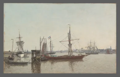Antwerpen: Blick auf den Hafen von der Tête de Flandres