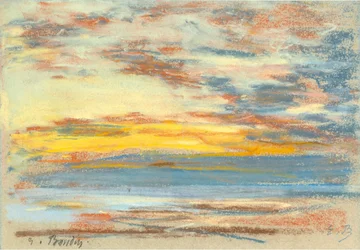 Küstenlinie und Himmel, um 1890