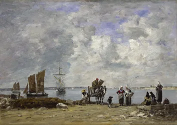 Fischerfrauen am Meer