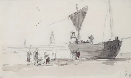 Fischerboot am Strand