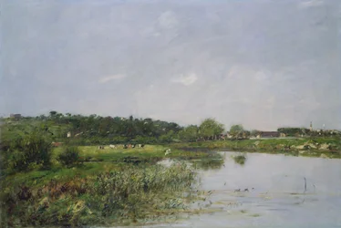 Am Flussufer bei La Touques, 1890