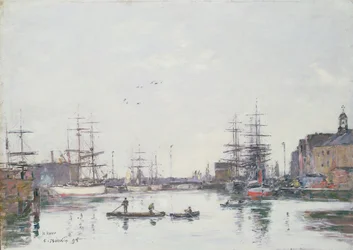 Das Becken der Barre, Le Havre, 1895