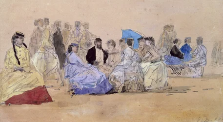 Der Strand von Trouville, 1866