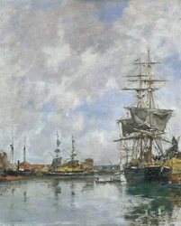 Der Hafen von Deauville, 1891