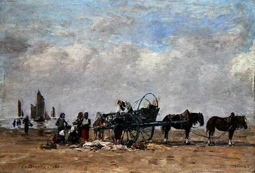 Der Fischwagen, Berck, ca. 1880
