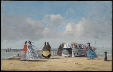 Der Pier von Trouville, 1864