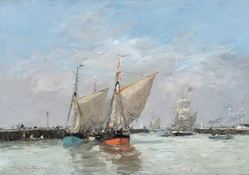 Trouville, die Molen bei Flut, 1876